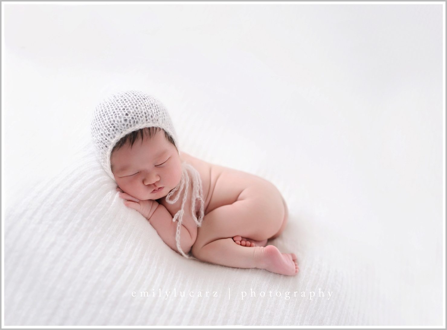 Emily Lucarz Photography white backdrop newborn