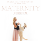 maternity photo with dog